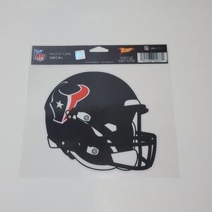 Houston Texans NFL Multi-Use Removable Reusable‎ Decal Helmet